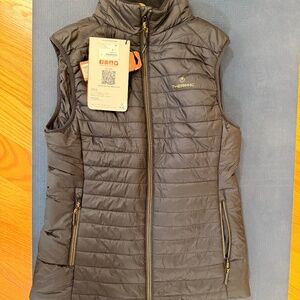 NWT Thermic Heated Vest Women Size L (fits more like a medium) Black